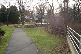 Cedar Creek Walkway - Path by Fences in the Grass