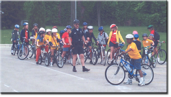 Safety Camp - Group on Bikes