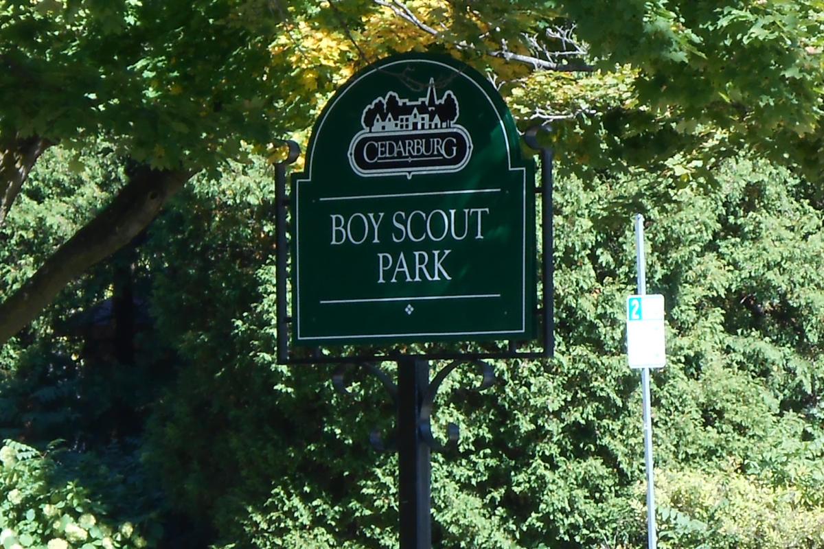 Boy Scout Park Entrance Sign