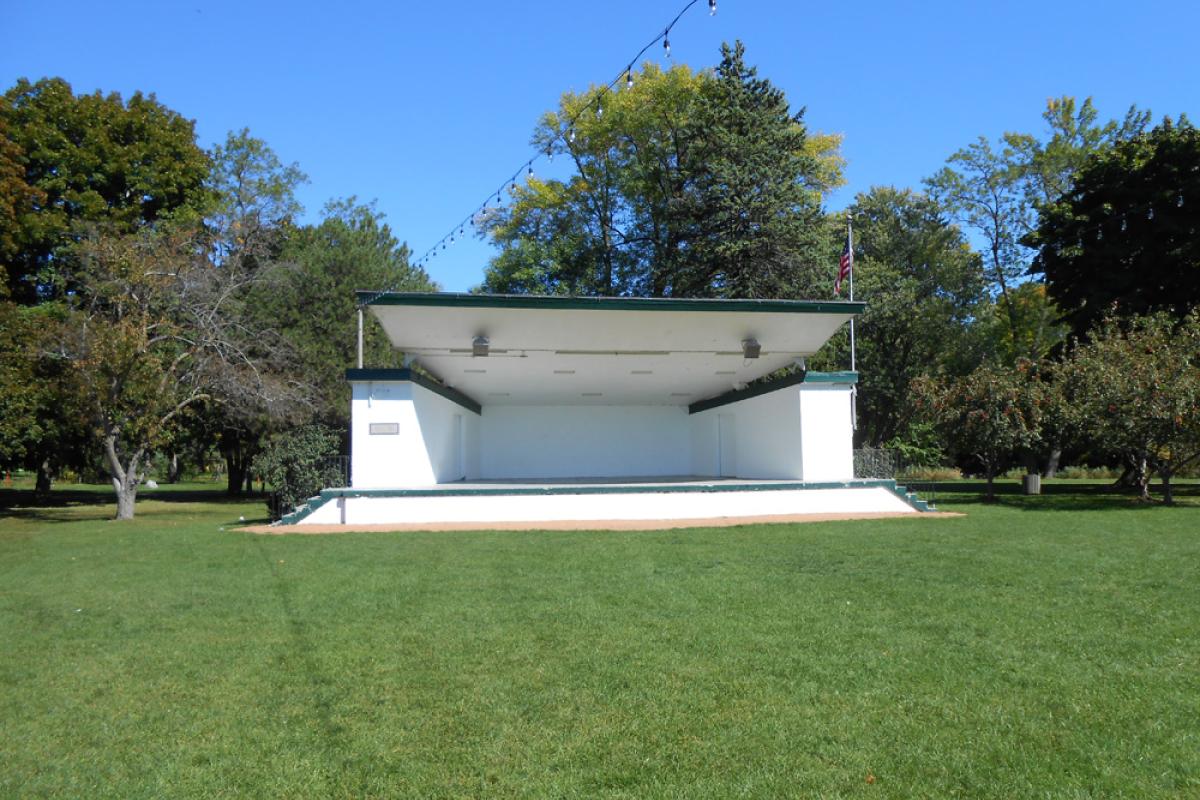 Areas Available for Rental: Area 2: Band Shell with electric; 30-50 people