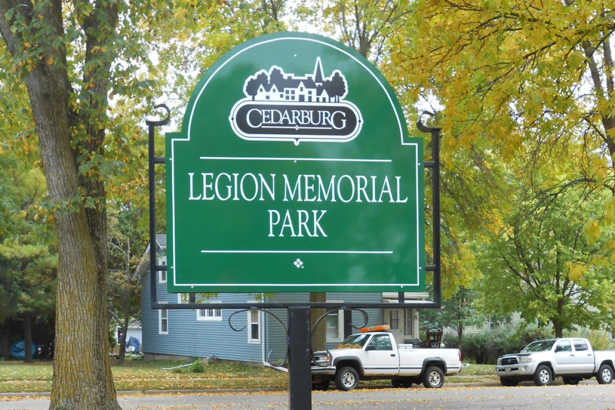 Legion Memorial Park Entrance Sign