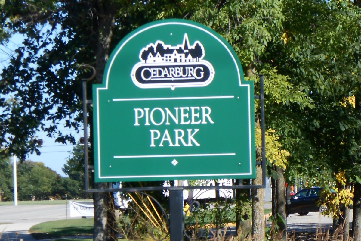 Pioneer Park Entrance Sign