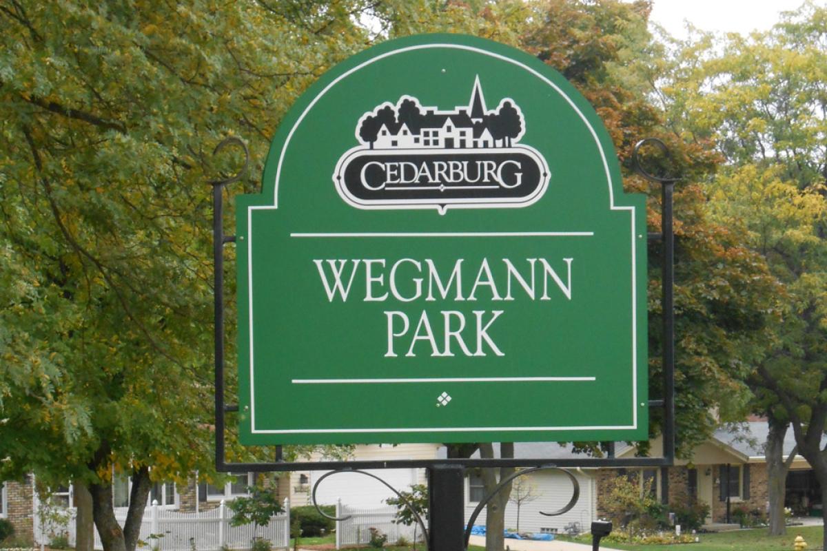 Wegmann Park Entrance Sign