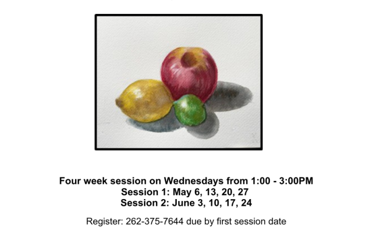 Watercolor Classes May and June